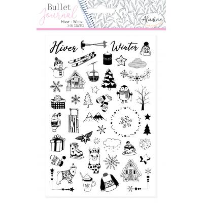 Aladine Bullet Journal Foam Stamps - Winter